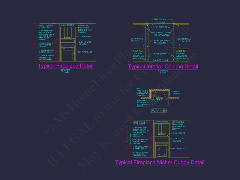 Beautiful 2-Story house Plan with CAD Floor Designs and Blueprint