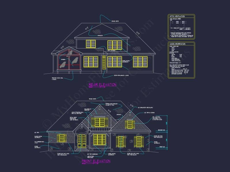 Beautiful 2-Story house Plan with Family-Friendly Floor Plan Designs
