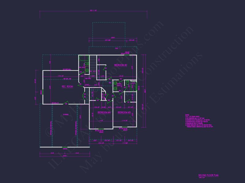 Beautiful 2-Story house Plan with Traditional CAD Designs