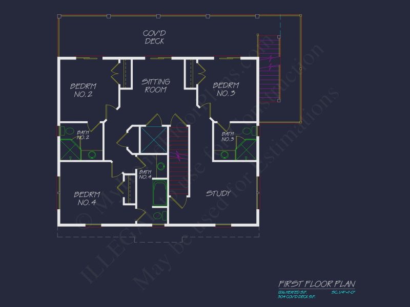 Beautiful 3-Story Coastal house Plan with CAD Blueprints