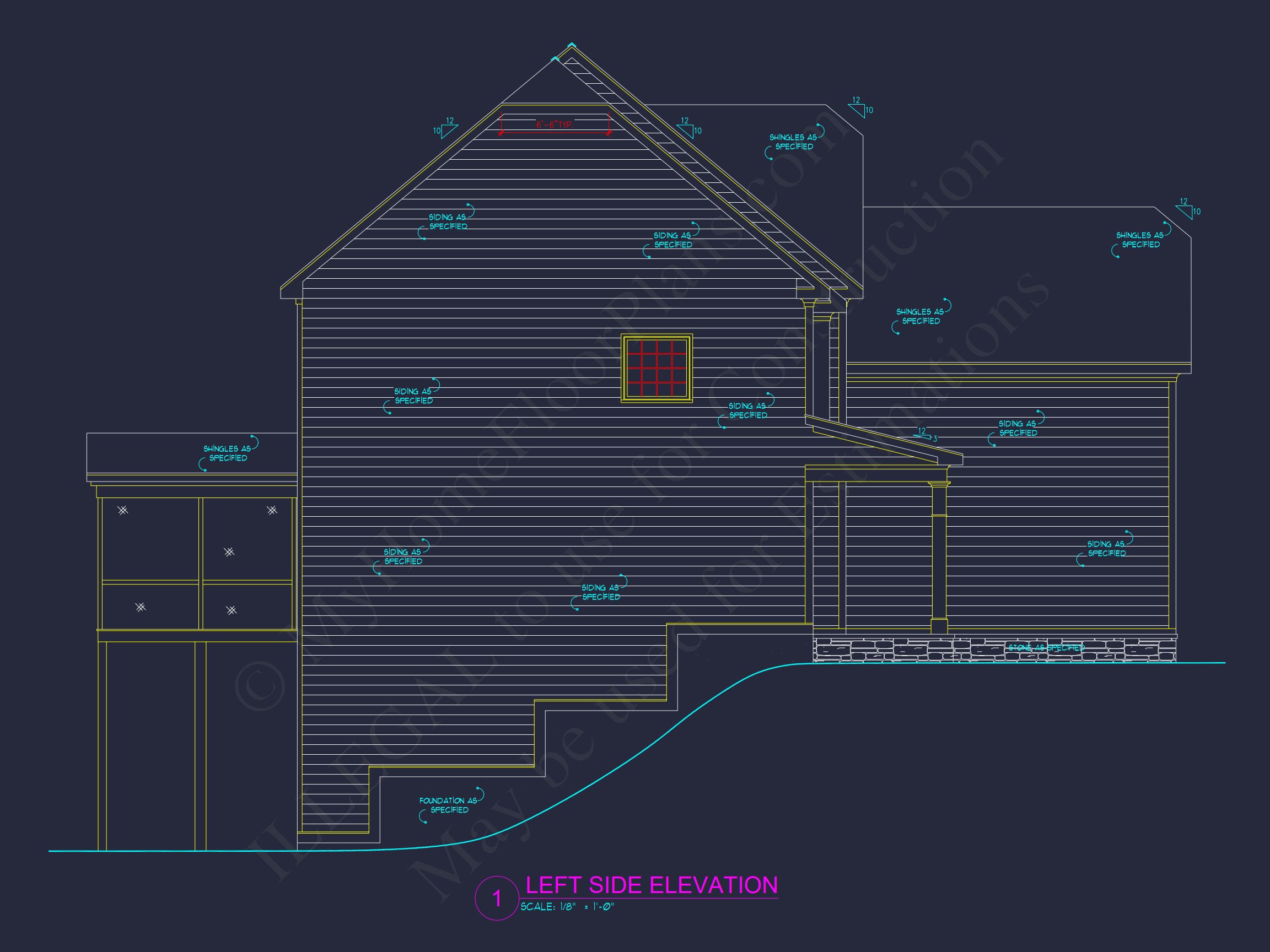 Beautiful 4-Bedroom house Plan with Open Floor Designs & CAD Blueprint