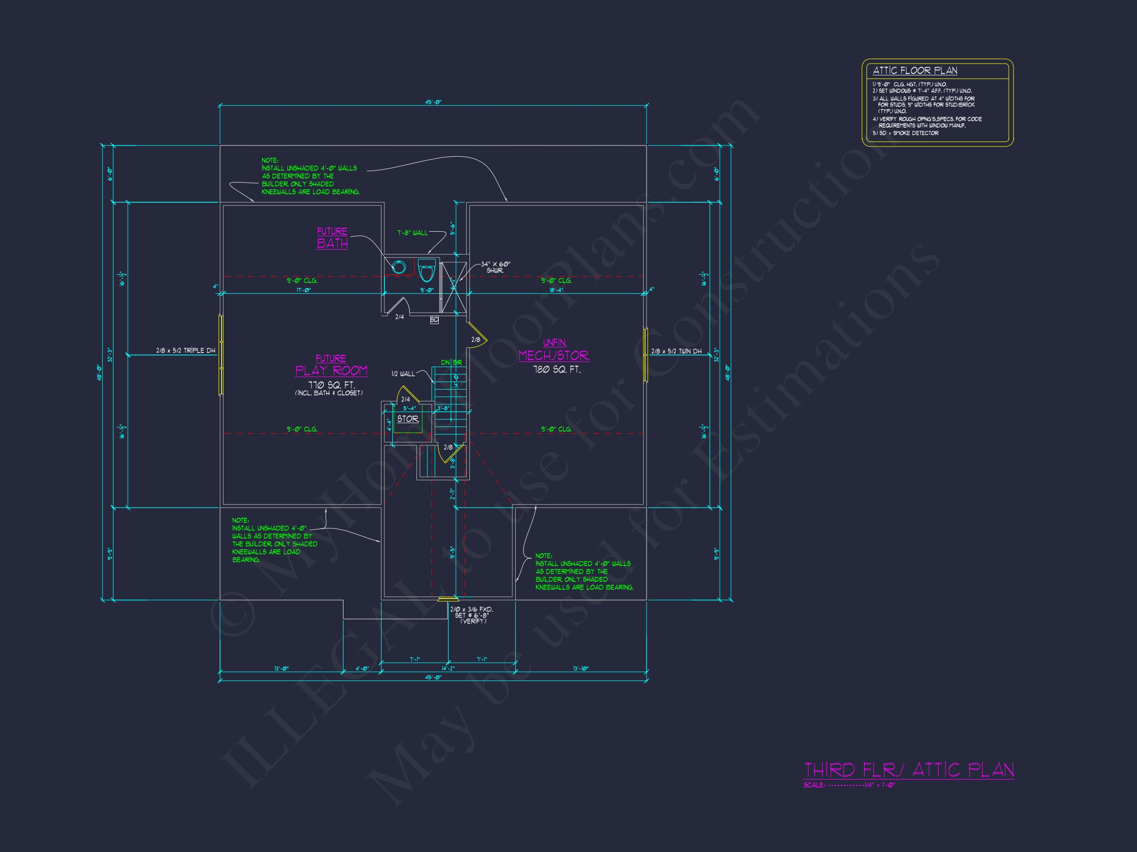 Beautiful 5-Bedroom Home Plan with CAD Floor Plans & Designs