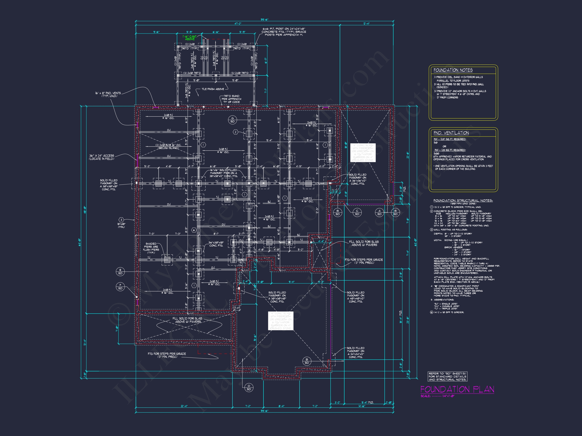 Beautiful 5-Bedroom Home Plan with CAD Floor Plans & Designs