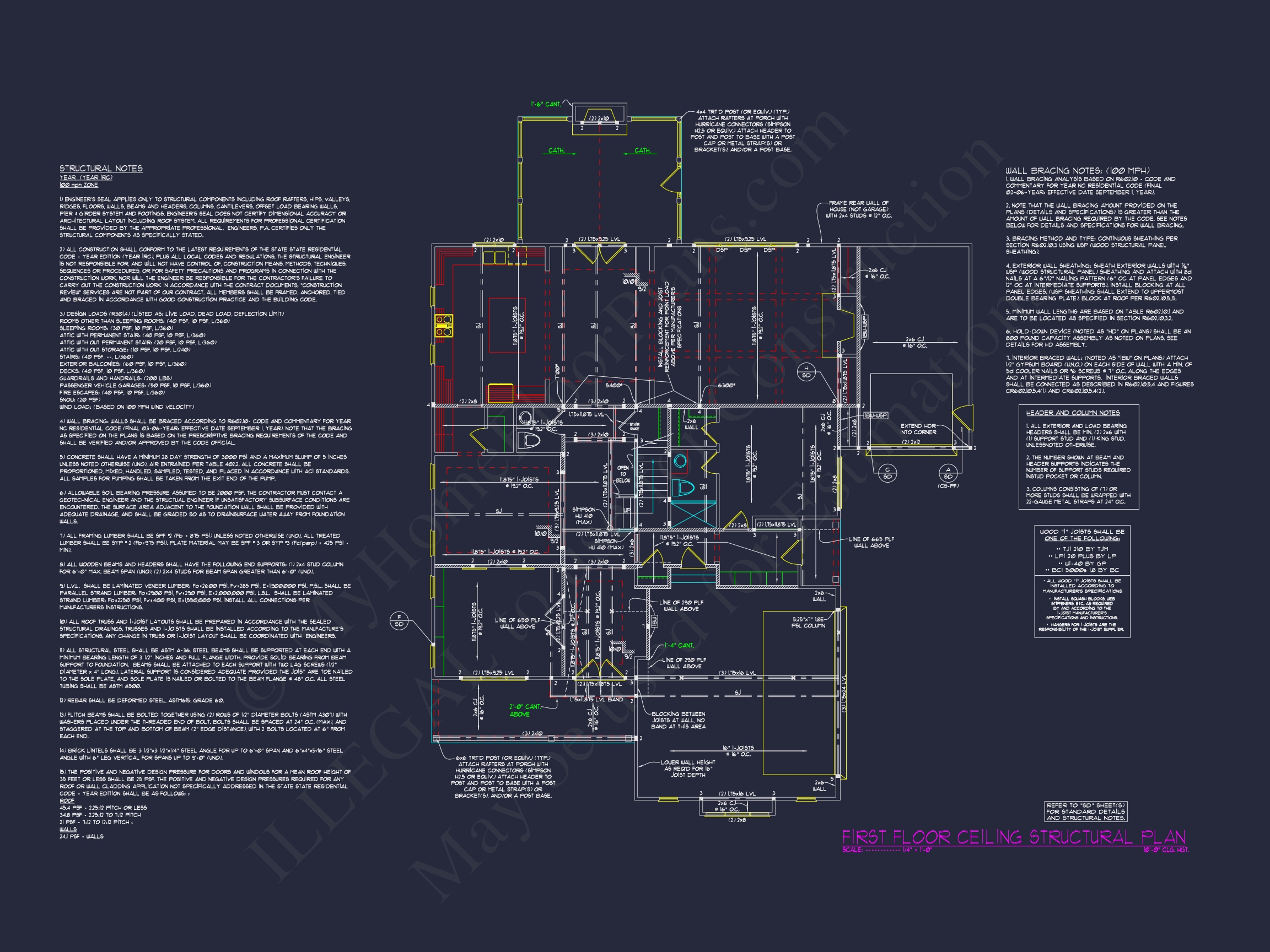 Beautiful 5-Bedroom Home Plan with CAD Floor Plans & Designs