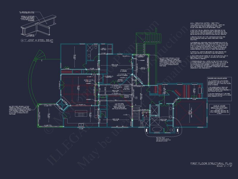 Beautiful Beach house Floor Plan with CAD Designs & Blueprint