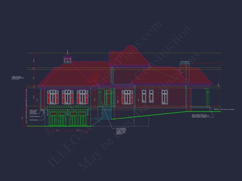 Beautiful Beach house Floor Plan with CAD Designs & Blueprint