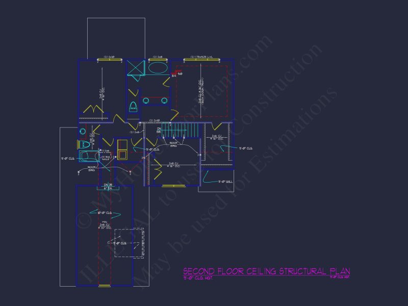 Beautiful CAD house Plan: 4 Bedroom Floor Plan with Designs