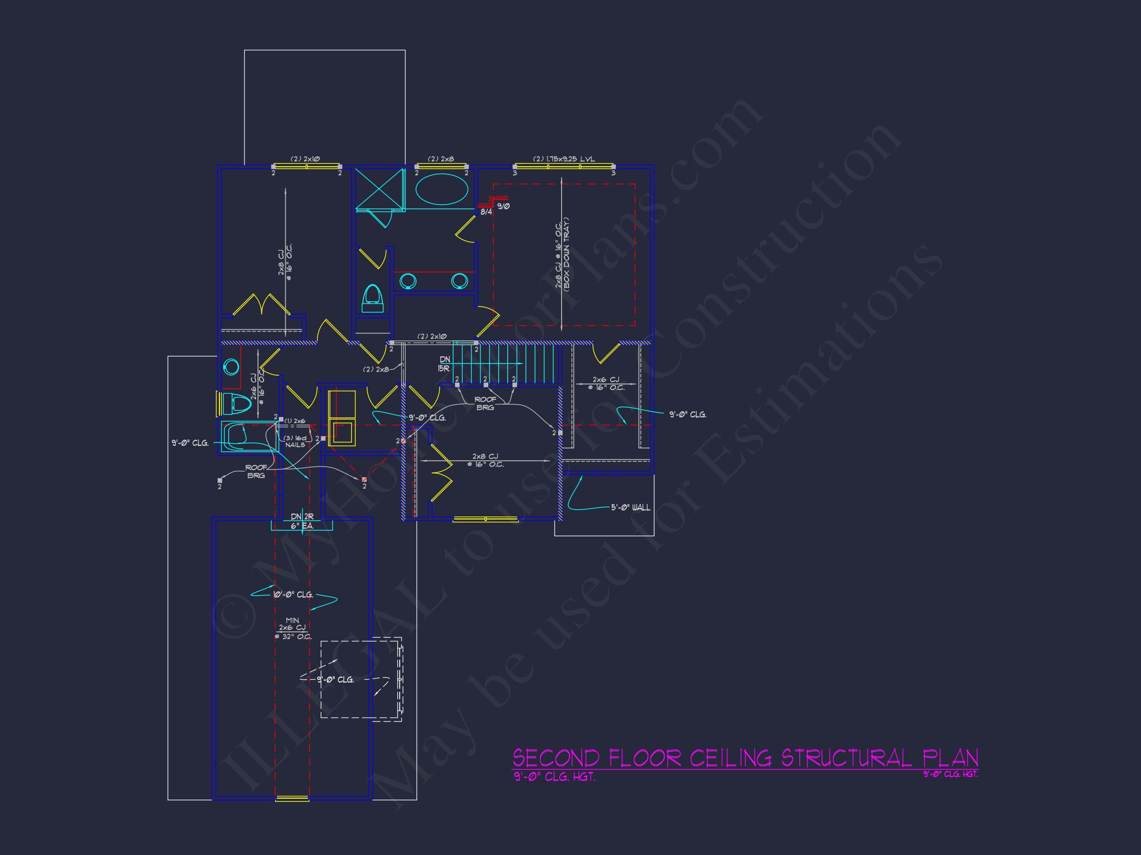 Beautiful CAD house Plan: 4 Bedroom Floor Plan with Designs