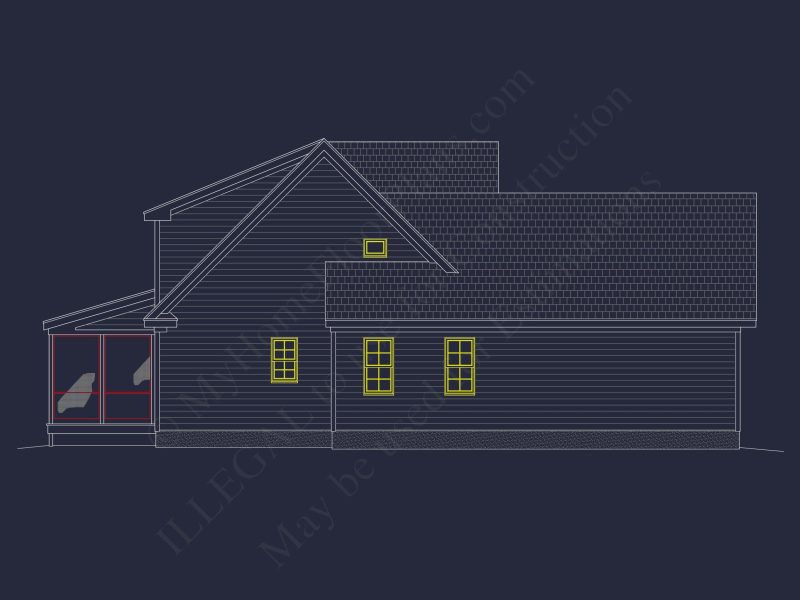 Beautiful CAD house Plan: 4 Bedroom Floor Plan with Designs