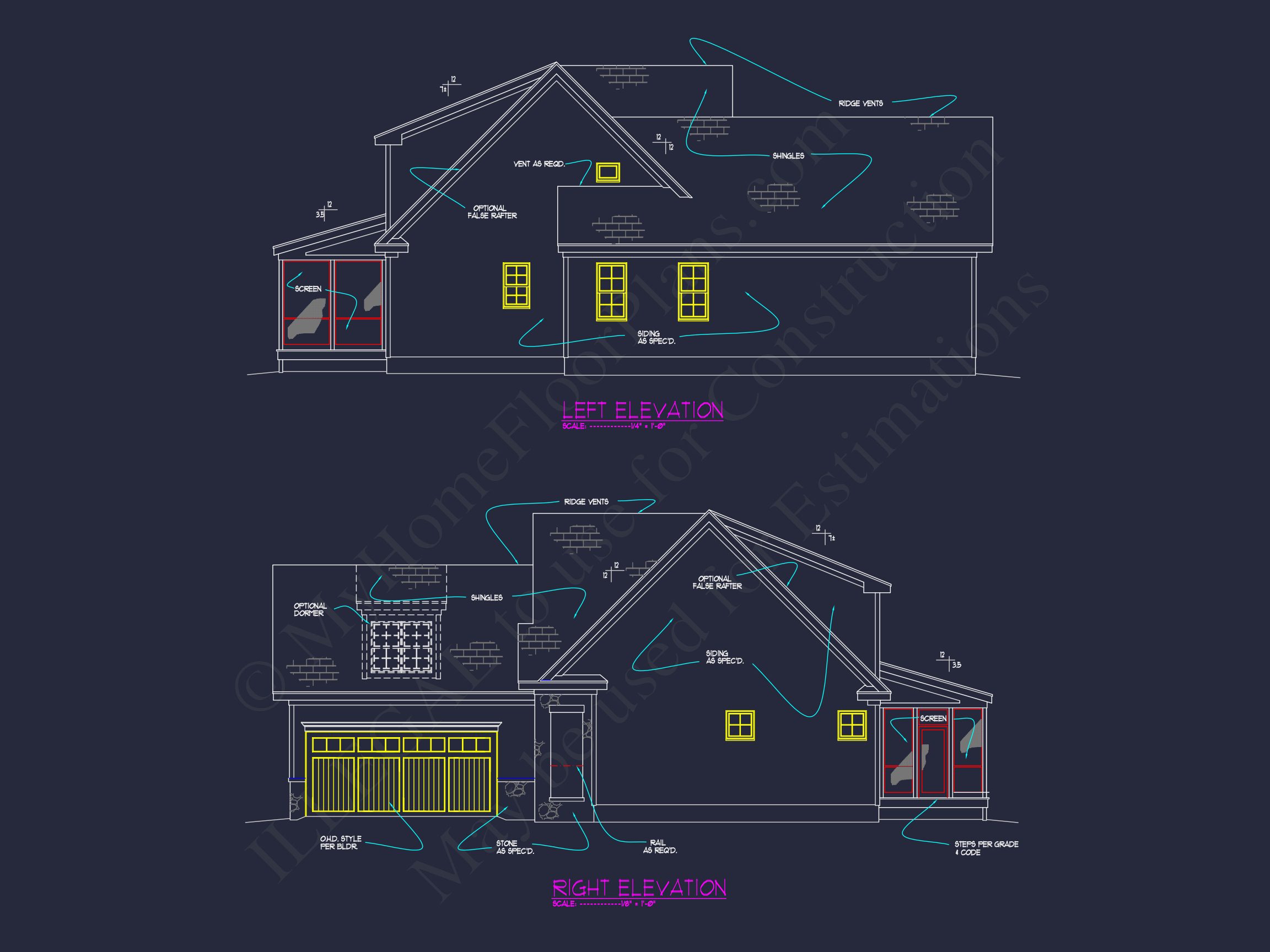 Beautiful CAD house Plan: 4 Bedroom Floor Plan with Designs