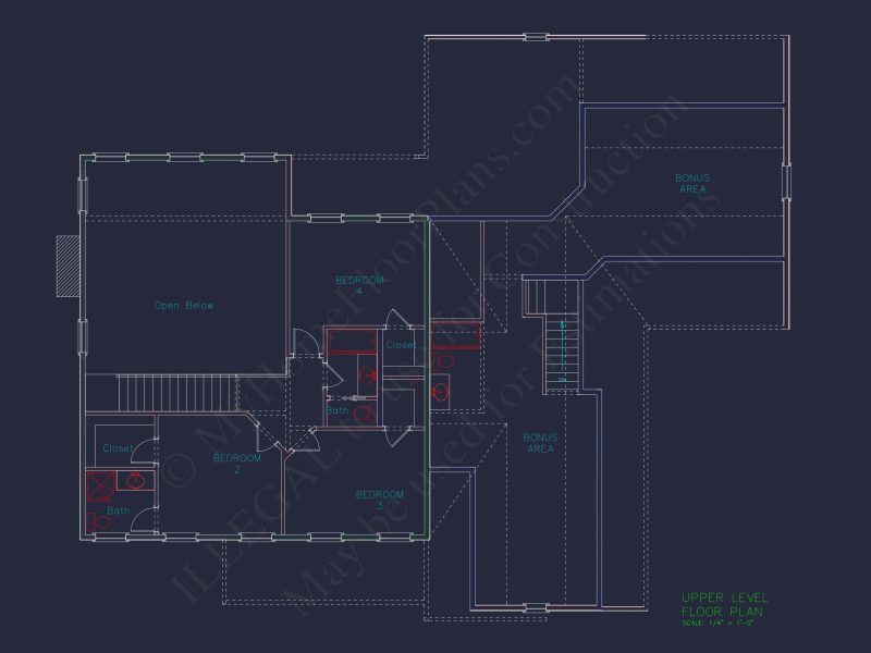 Beautiful Craftsman Floor Plan with Bonus Room and Workshop