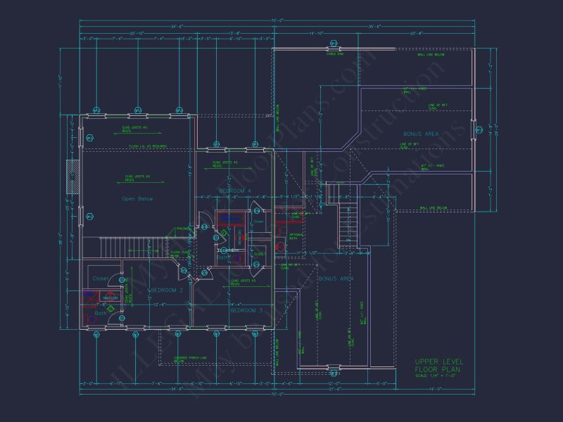 Beautiful Craftsman Floor Plan with Bonus Room and Workshop