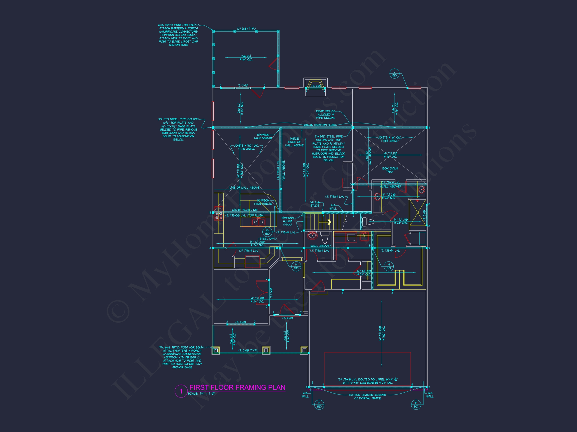 Beautiful Craftsman Home Plan with 2 Floors and 3 Bedrooms