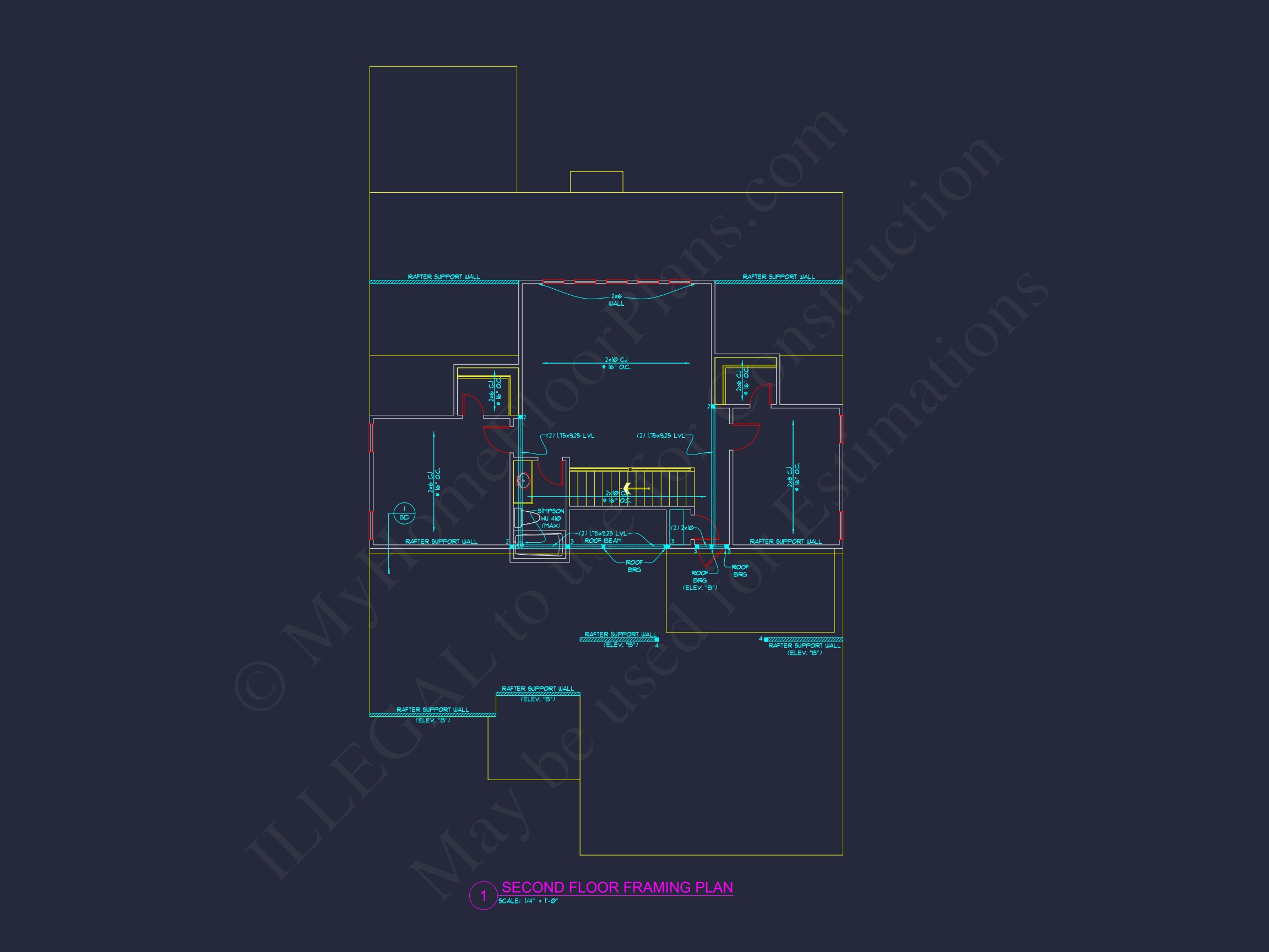 Beautiful Craftsman Home Plan with 2 Floors and 3 Bedrooms