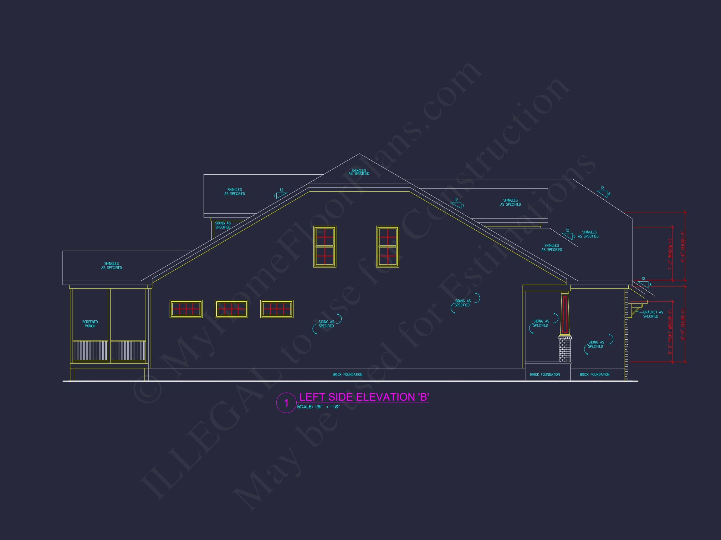 Beautiful Craftsman Home Plan with 2 Floors and 3 Bedrooms