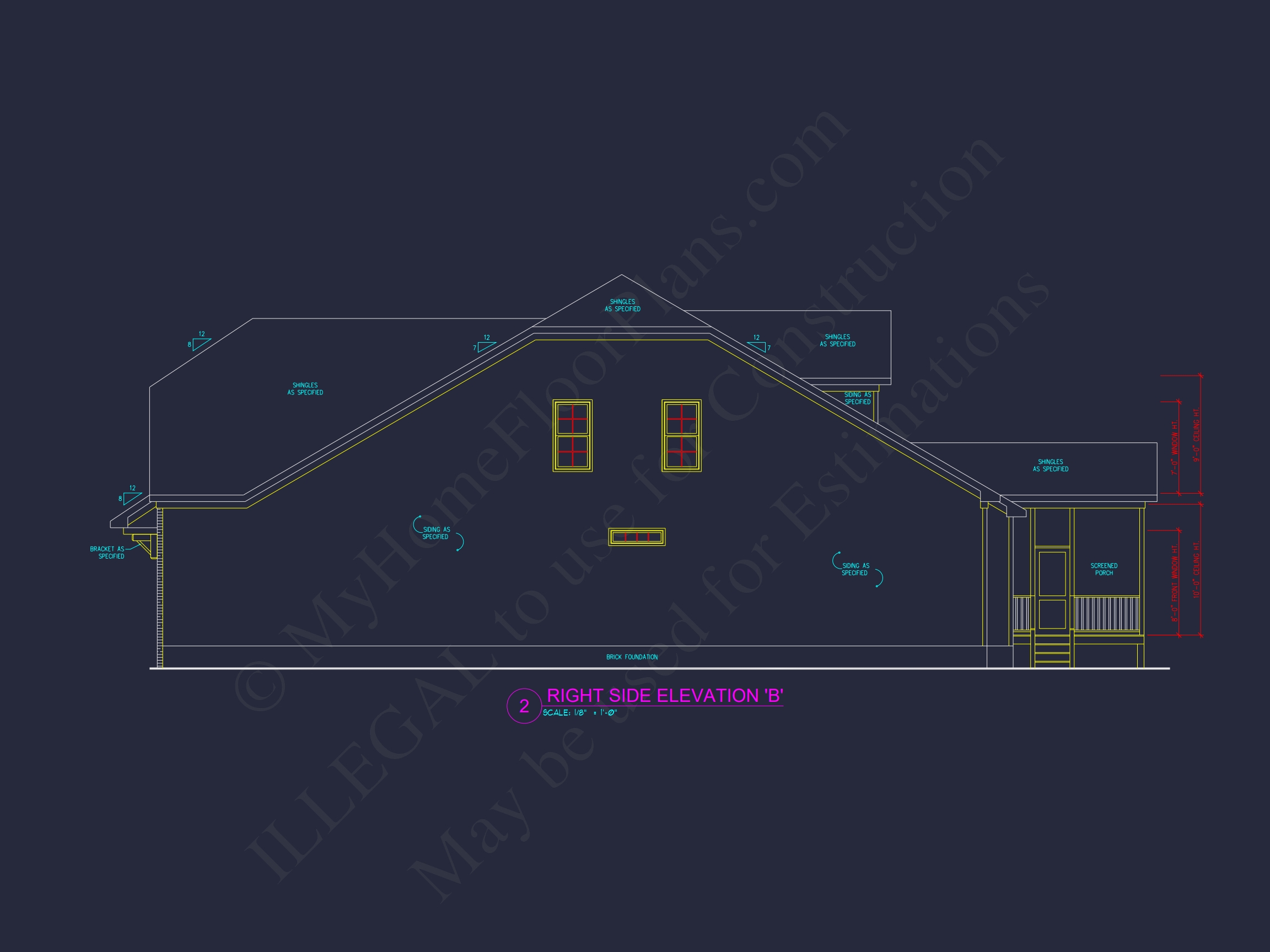 Beautiful Craftsman Home Plan with 2 Floors and 3 Bedrooms