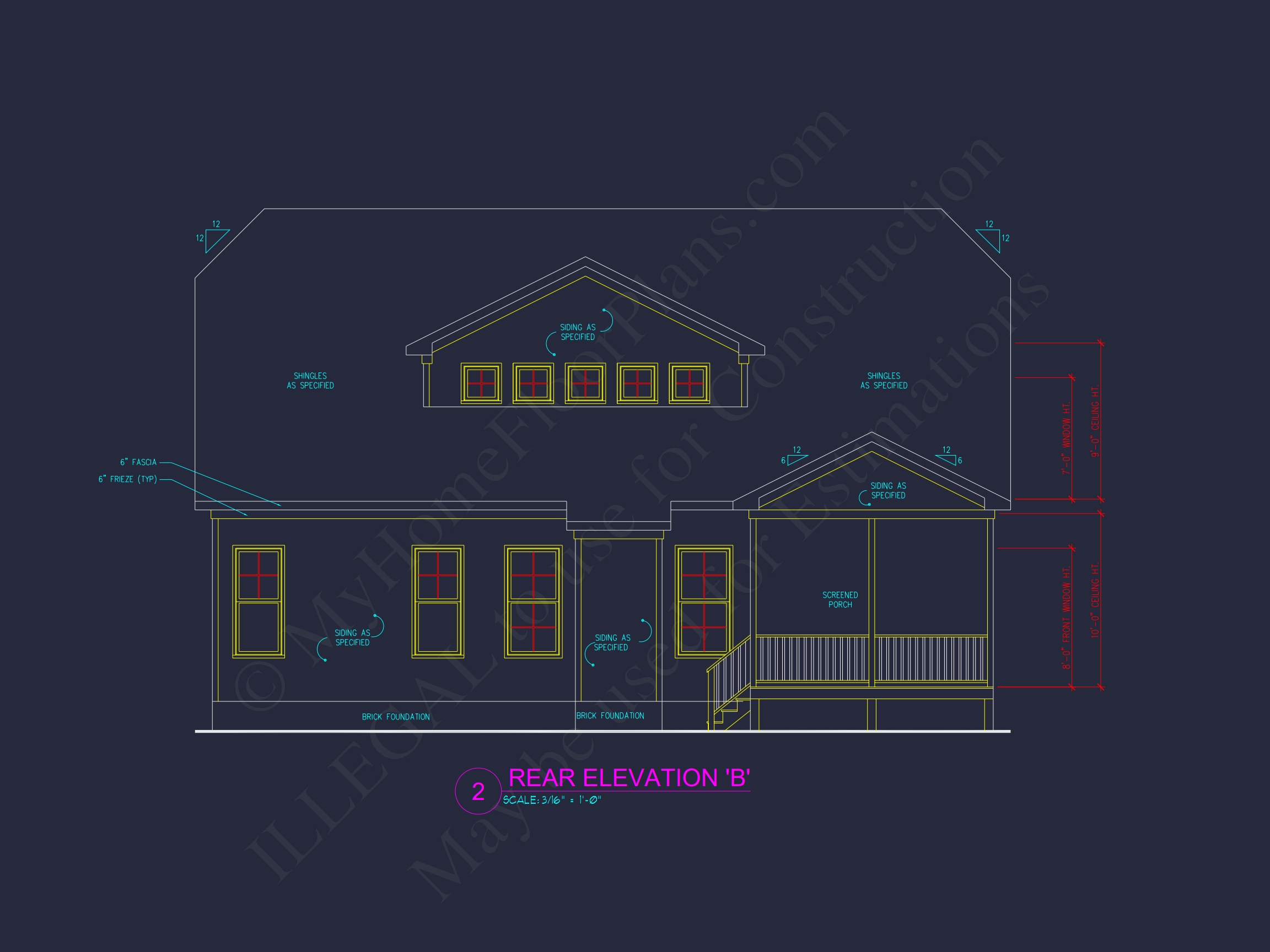 Beautiful Craftsman Home Plan with 2 Floors and 3 Bedrooms