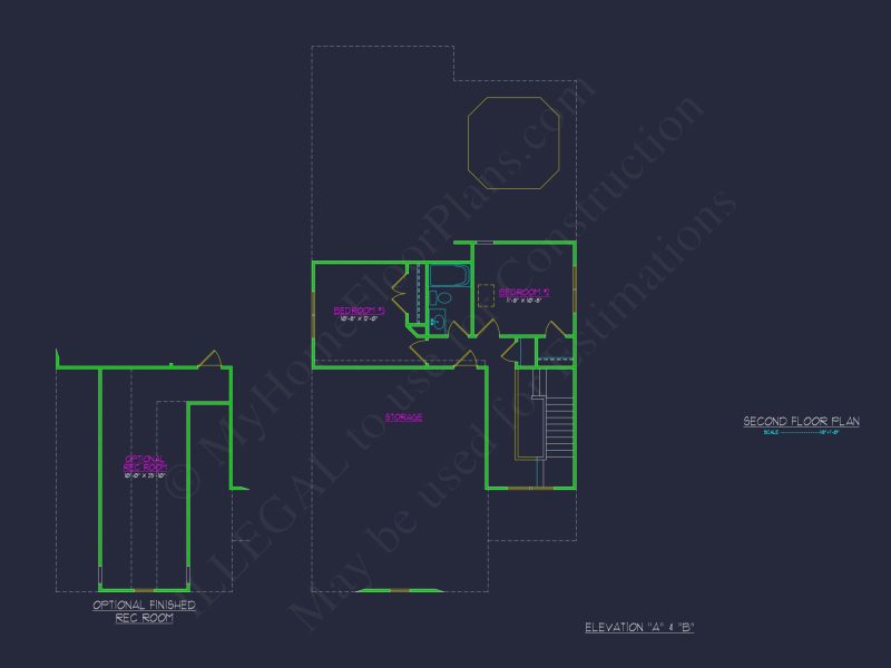Beautiful Craftsman house Plan with 3 Beds & 2 Floors
