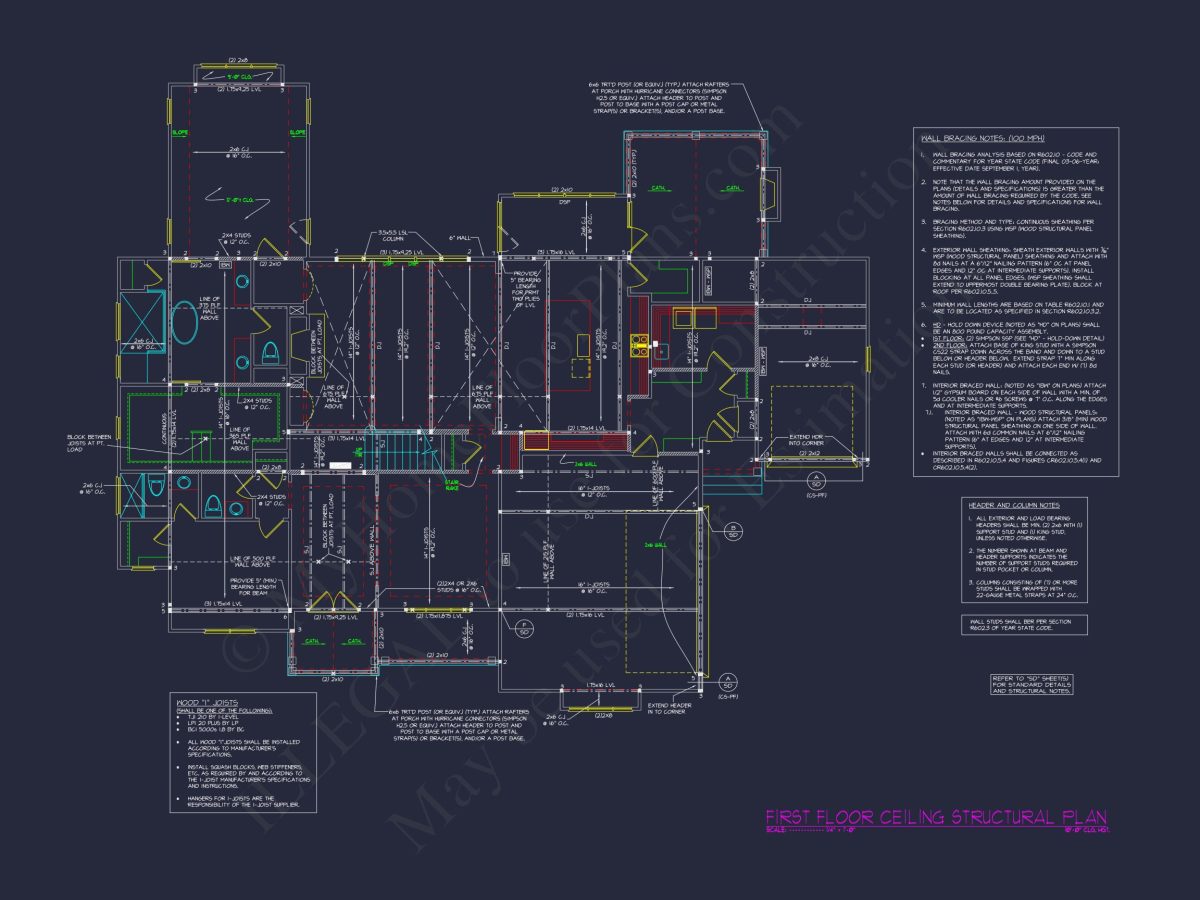 Beautiful Craftsman house Plan with 3 Floors, 5 Bedrooms, and Detailed Blueprint Designs