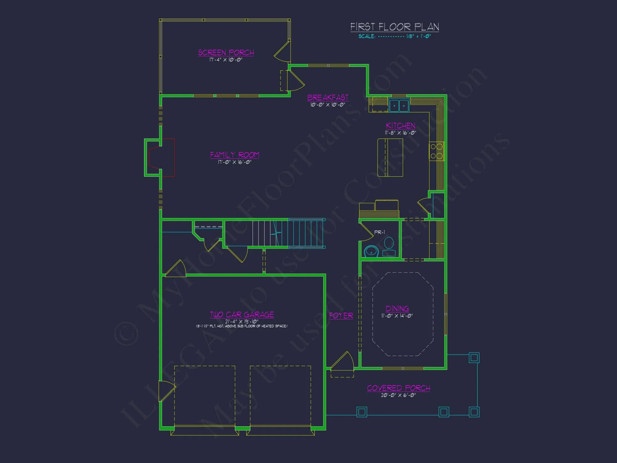 Beautiful Craftsman house Plan with Detailed CAD Designs