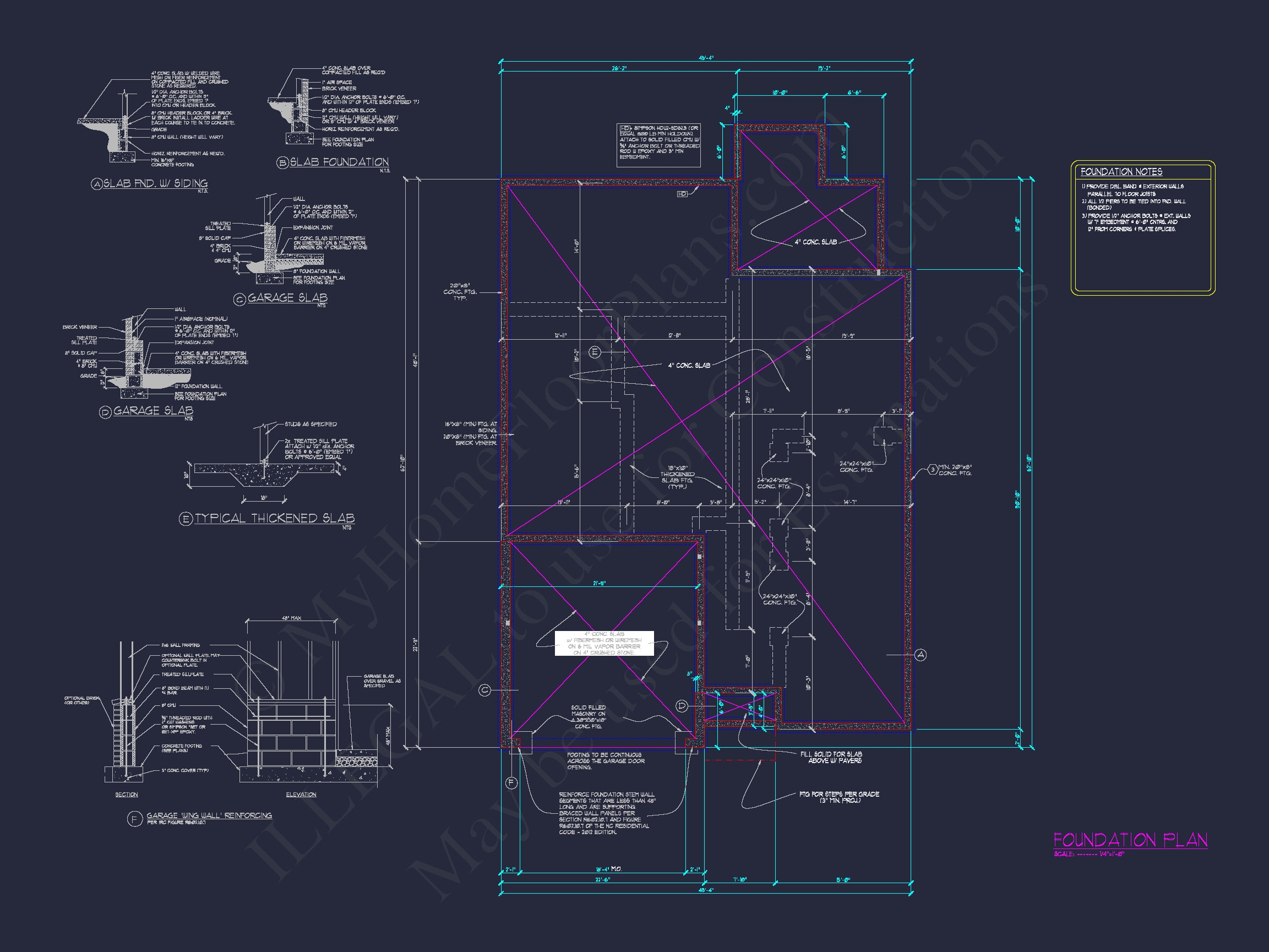 Beautiful Home Blueprint: Floor Plan & CAD Architectural Designs