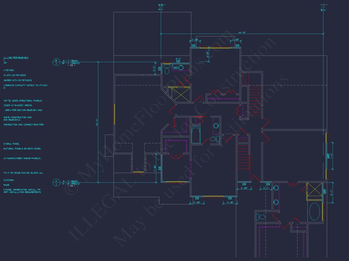 Beautiful house Floor Plan with Blueprint & Modern CAD Designs