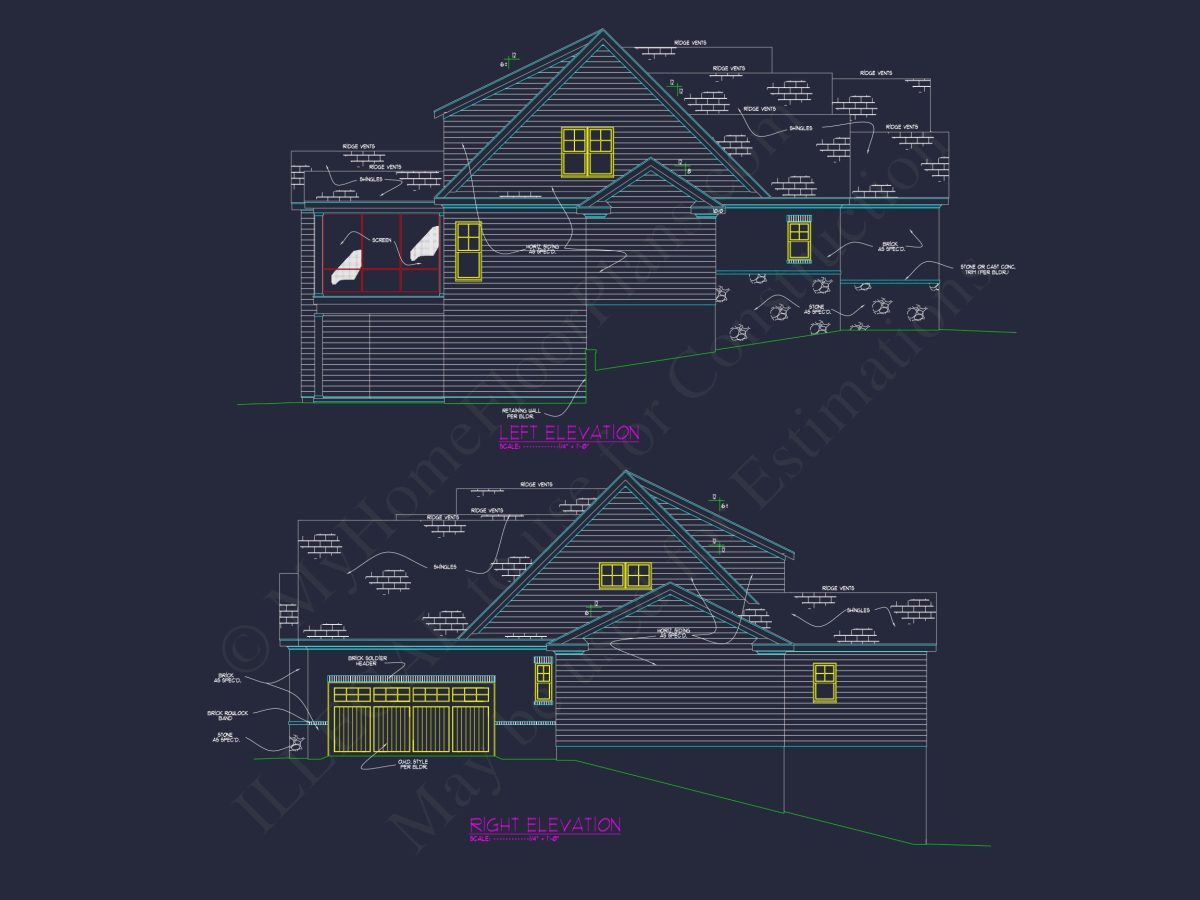 Beautiful house Floor Plan with CAD Architecture Designs