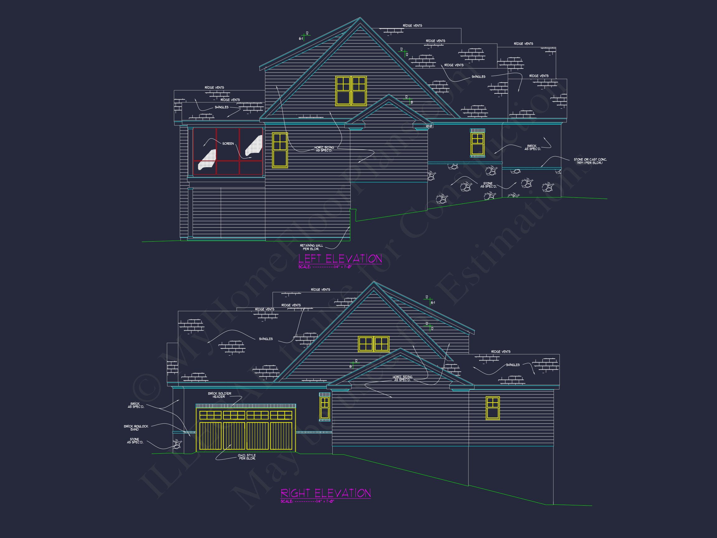 Beautiful house Floor Plan with CAD Architecture Designs
