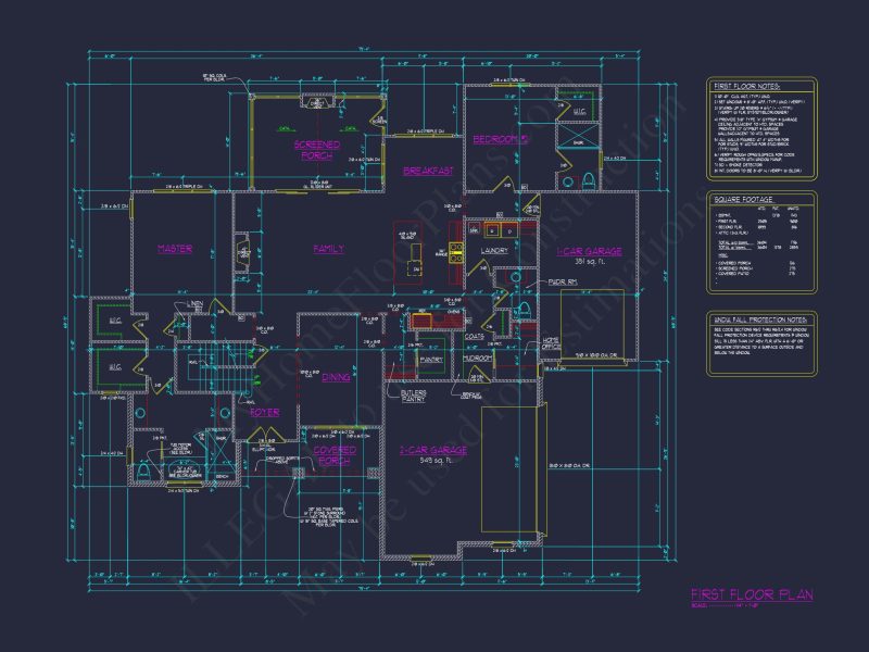 Beautiful house Floor Plan with CAD Architecture Designs