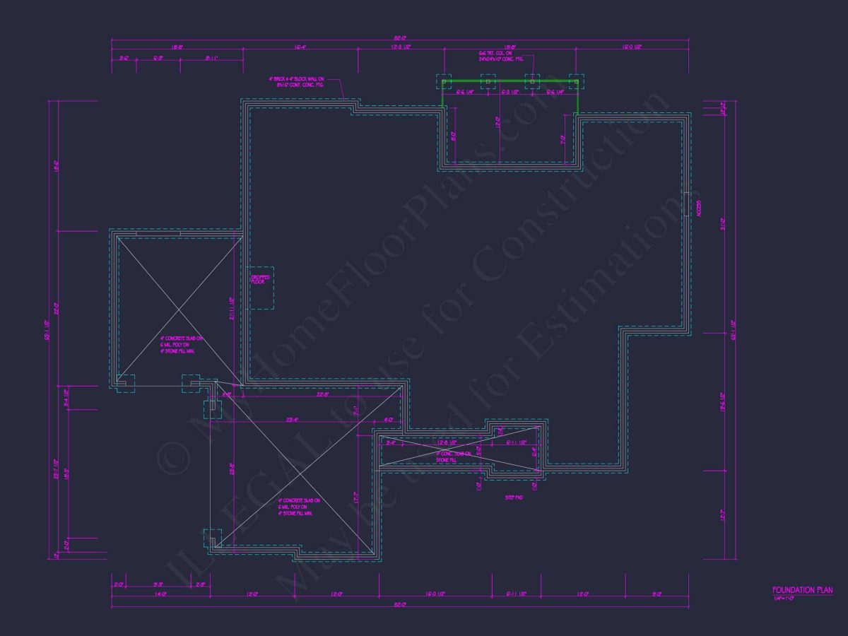 Beautiful house Floor Plan with CAD Architecture and Designs