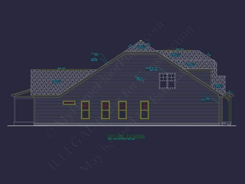 Beautiful house Floor Plan with CAD Blueprint and Designs
