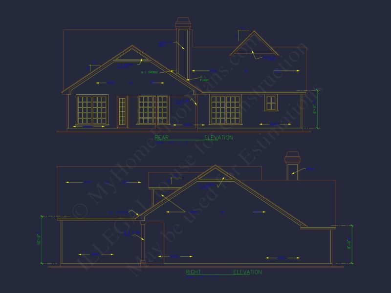 Beautiful house Floor Plan with CAD Designs & Blueprints