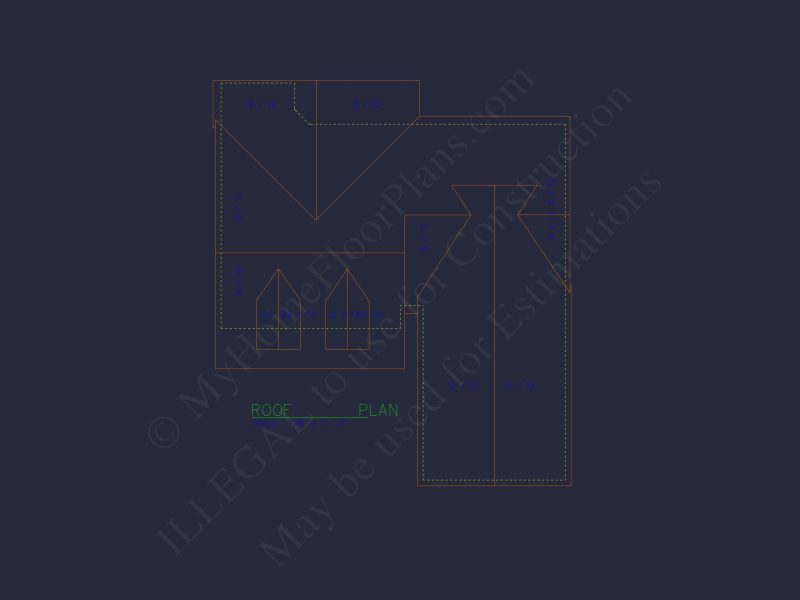 Beautiful house Floor Plan with CAD Designs & Blueprints
