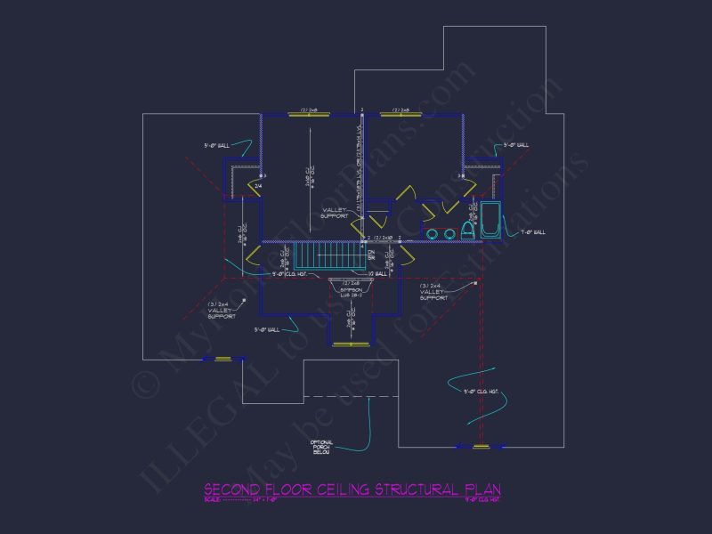 Beautiful house Floor Plan with CAD Designs and Blueprint