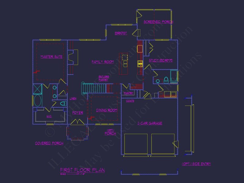 Beautiful house Floor Plan with CAD Designs and Blueprint