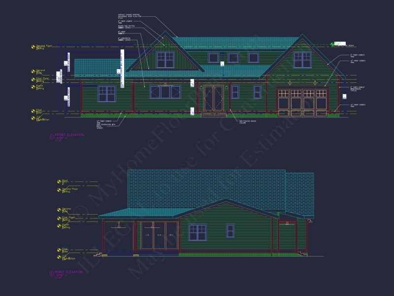 Beautiful house Floor Plan with CAD Designs and Blueprints
