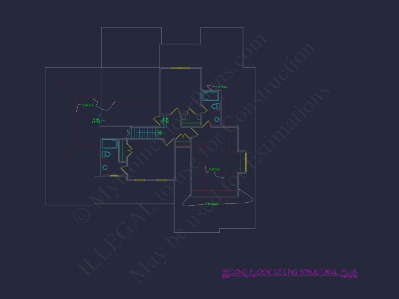 Beautiful house Floor Plan with CAD Designs and Blueprints