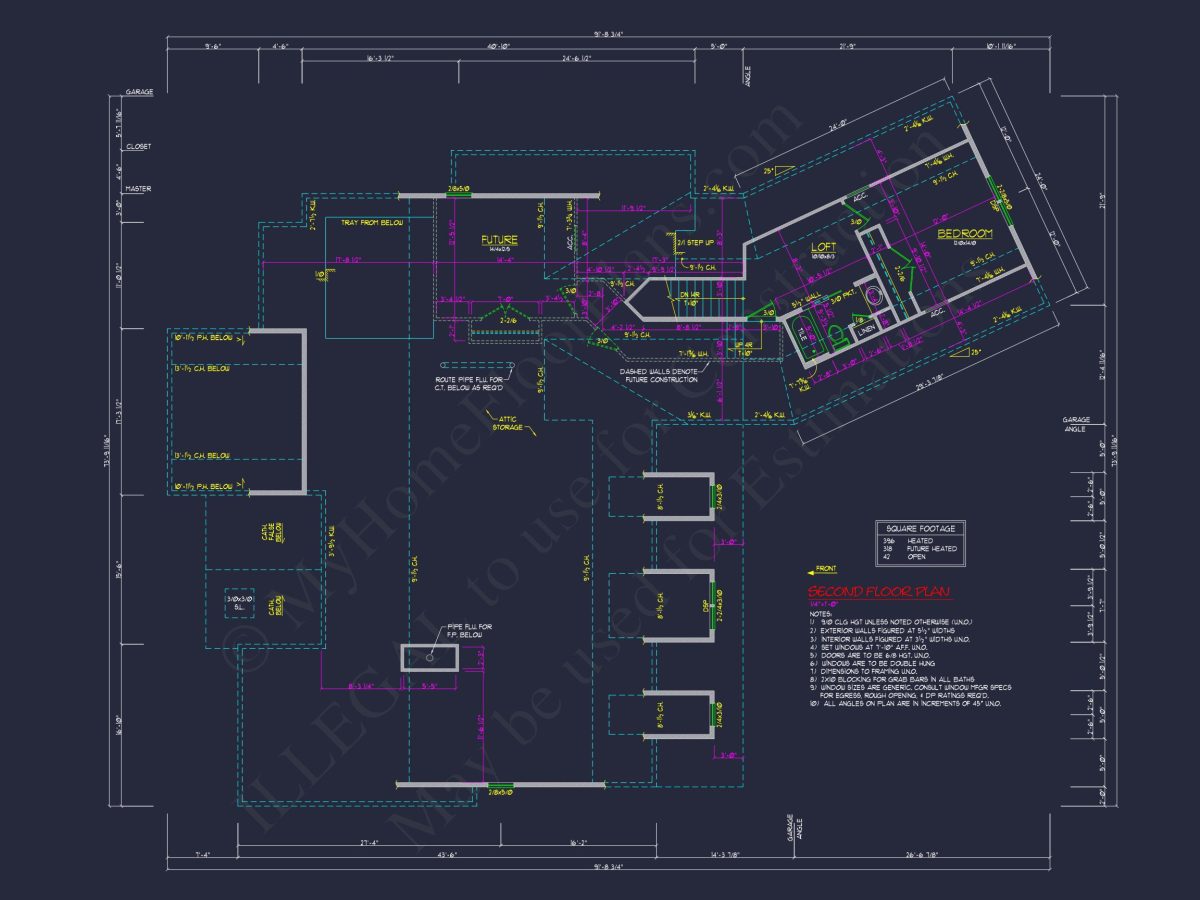 Beautiful house Plan Blueprint with CAD Designs and Floor Plan