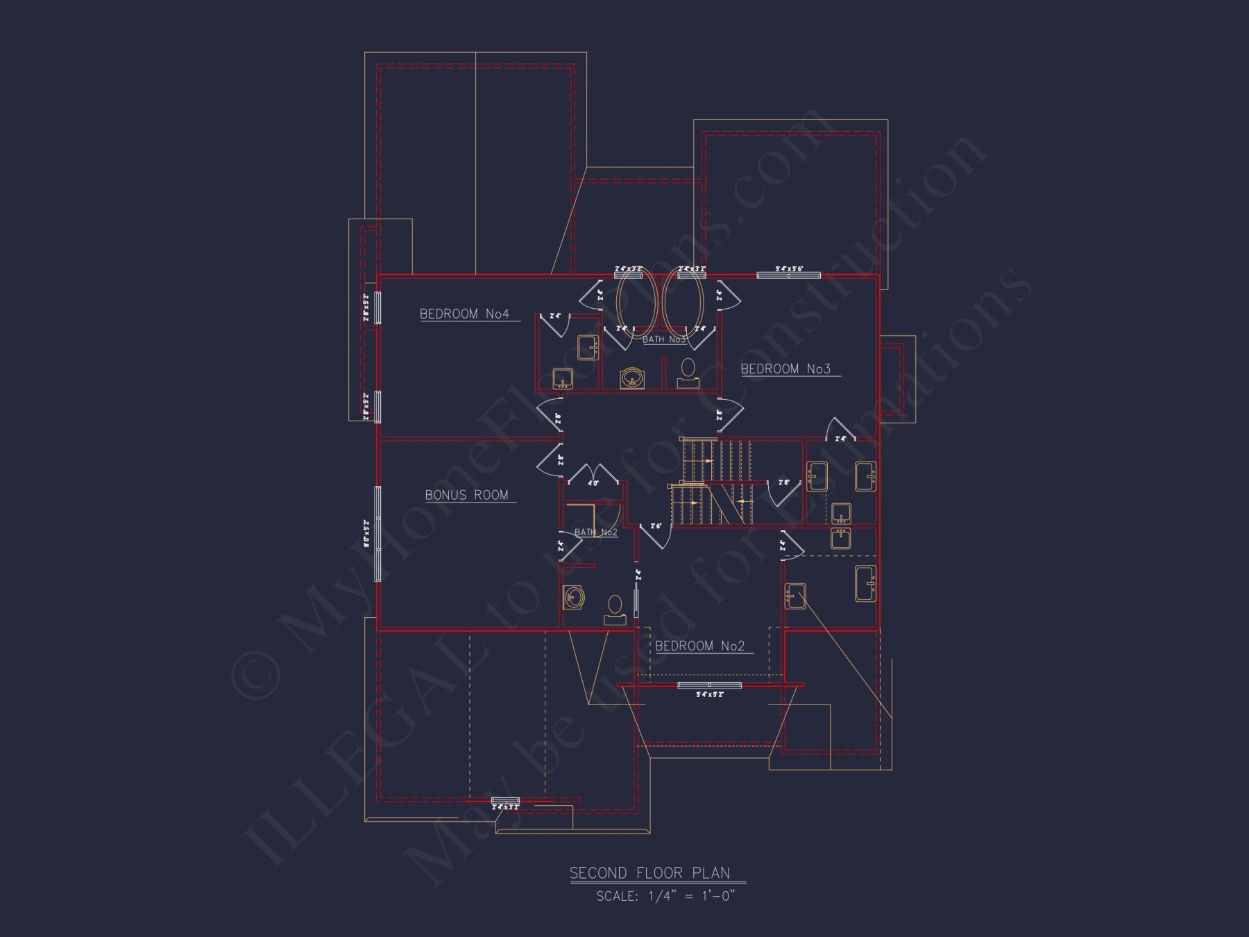 Beautiful house Plan Blueprint with CAD Designs and Floor Plans