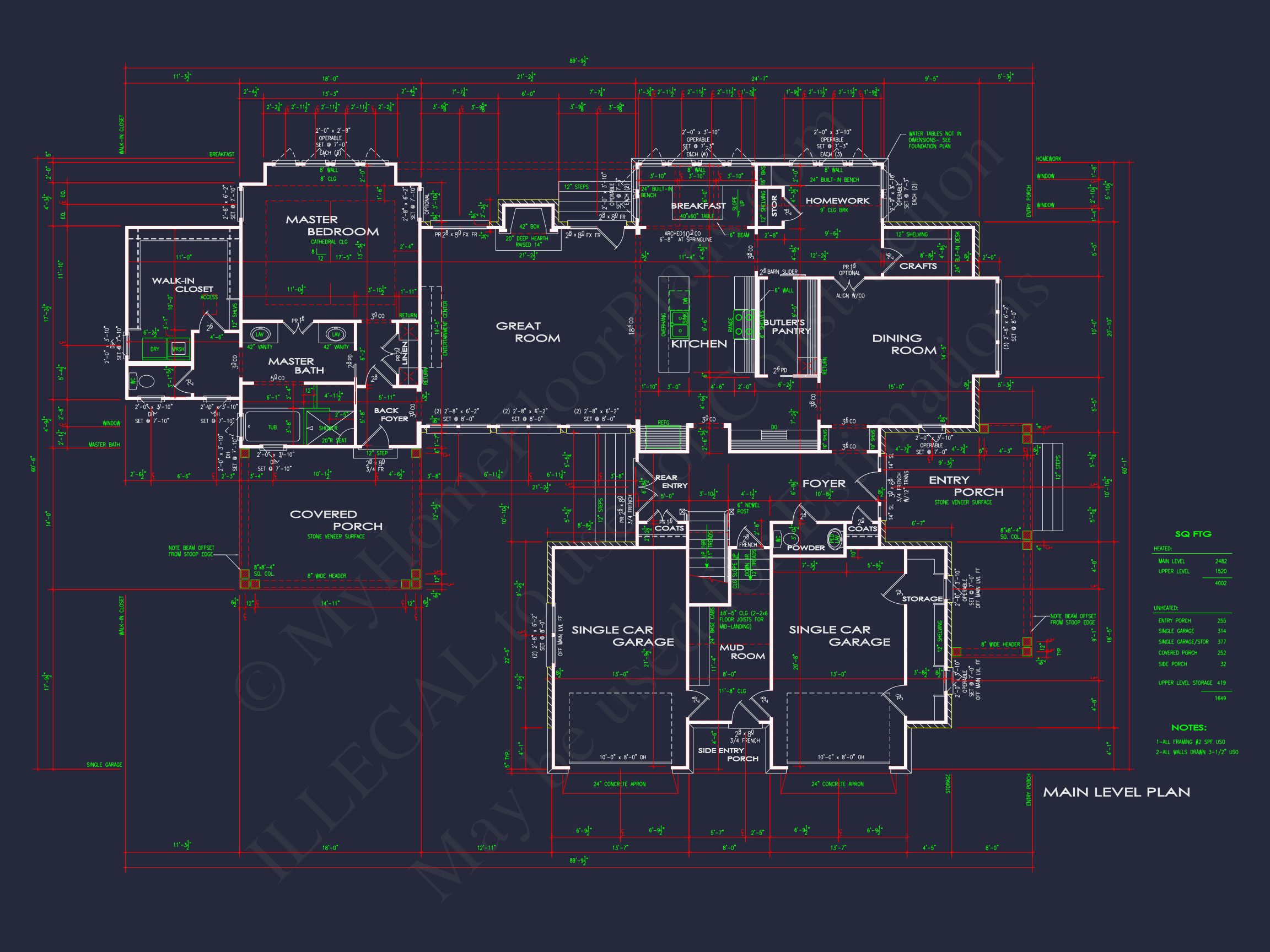 Beautiful house Plan: CAD Floor Designs for Spacious Living