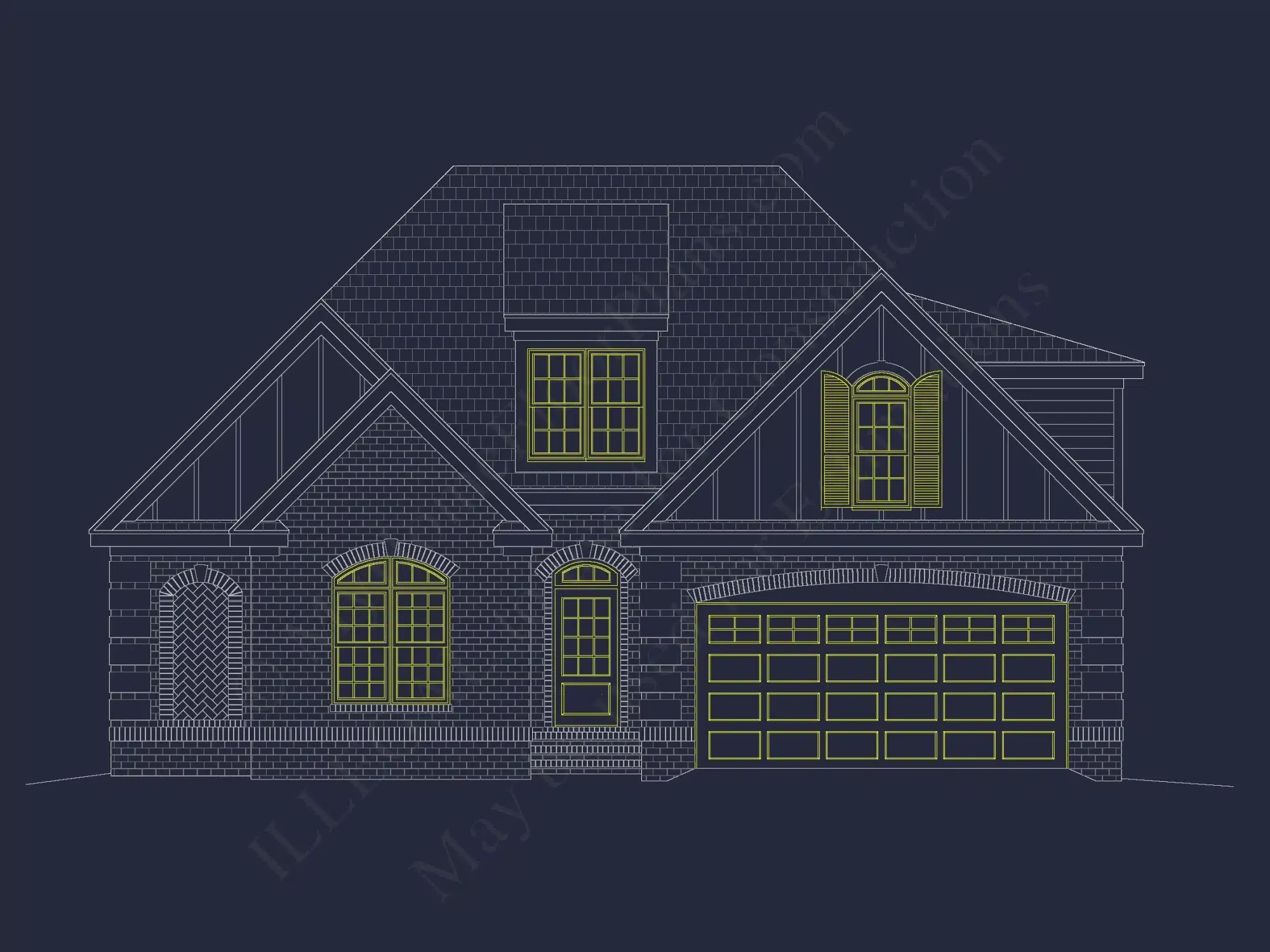 Beautiful house Plan Featuring 5 Beds, CAD Blueprints & Designs