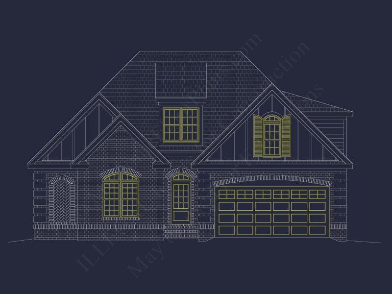 Beautiful house Plan Featuring 5 Beds, CAD Blueprints & Designs