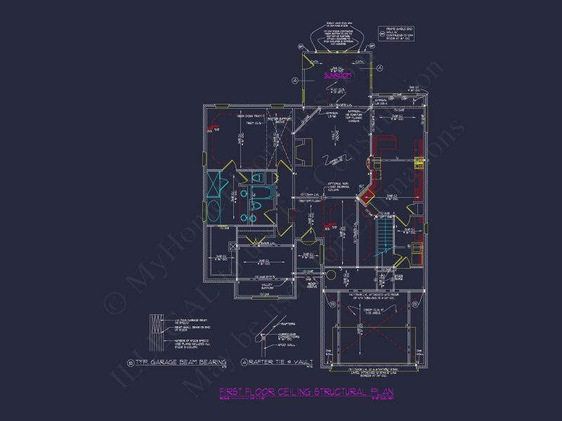 Beautiful house Plan Featuring 5 Beds, CAD Blueprints & Designs