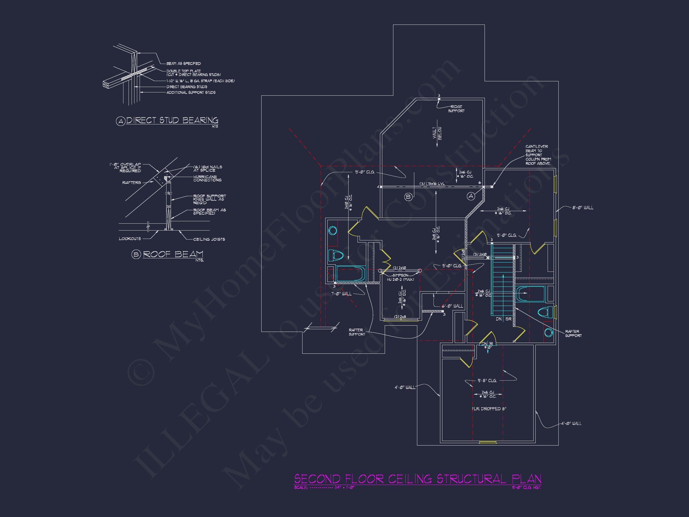 Beautiful house Plan Featuring 5 Beds,CAD Blueprints & Designs