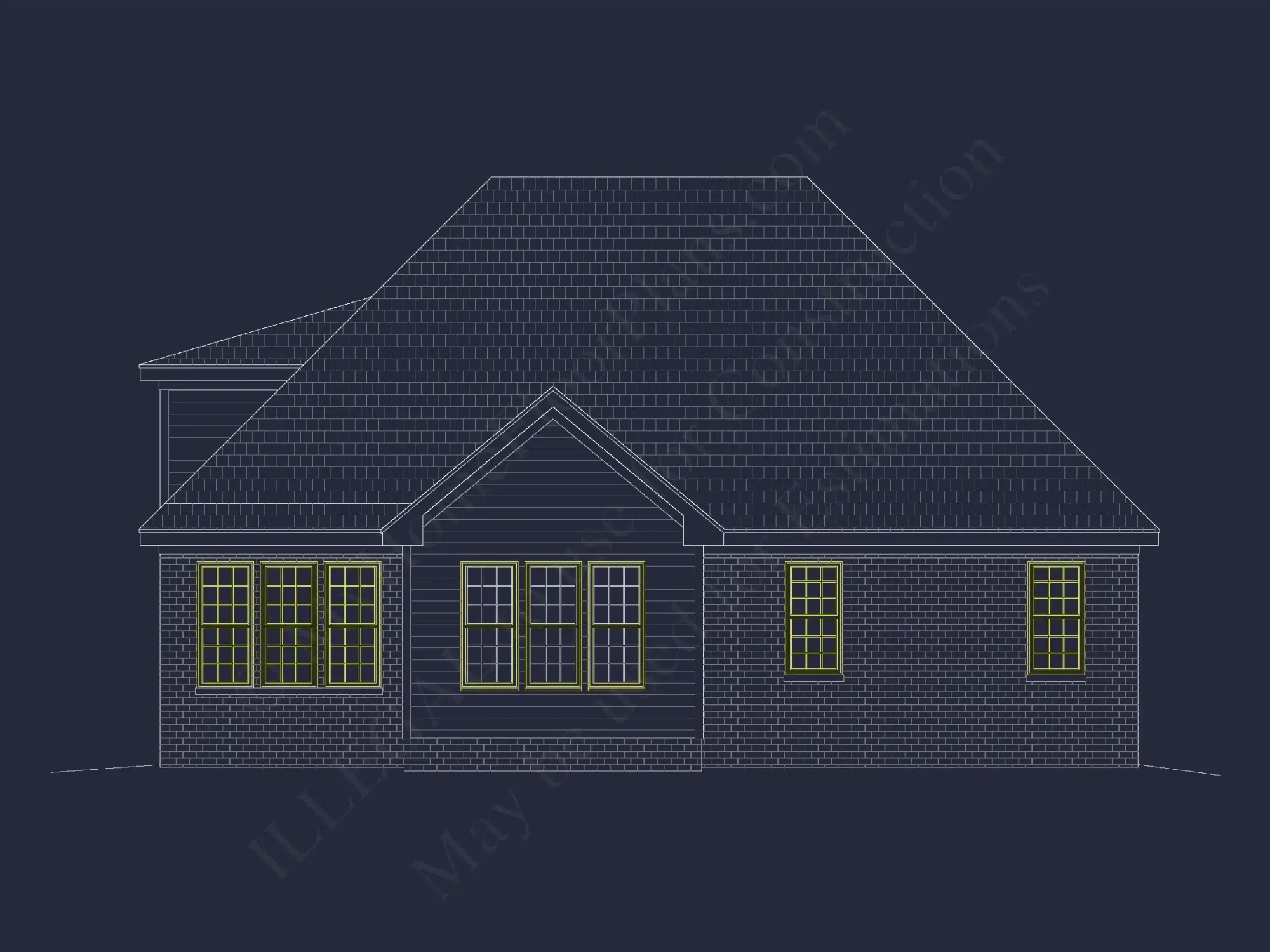 Beautiful house Plan Featuring 5 Beds, CAD Blueprints & Designs