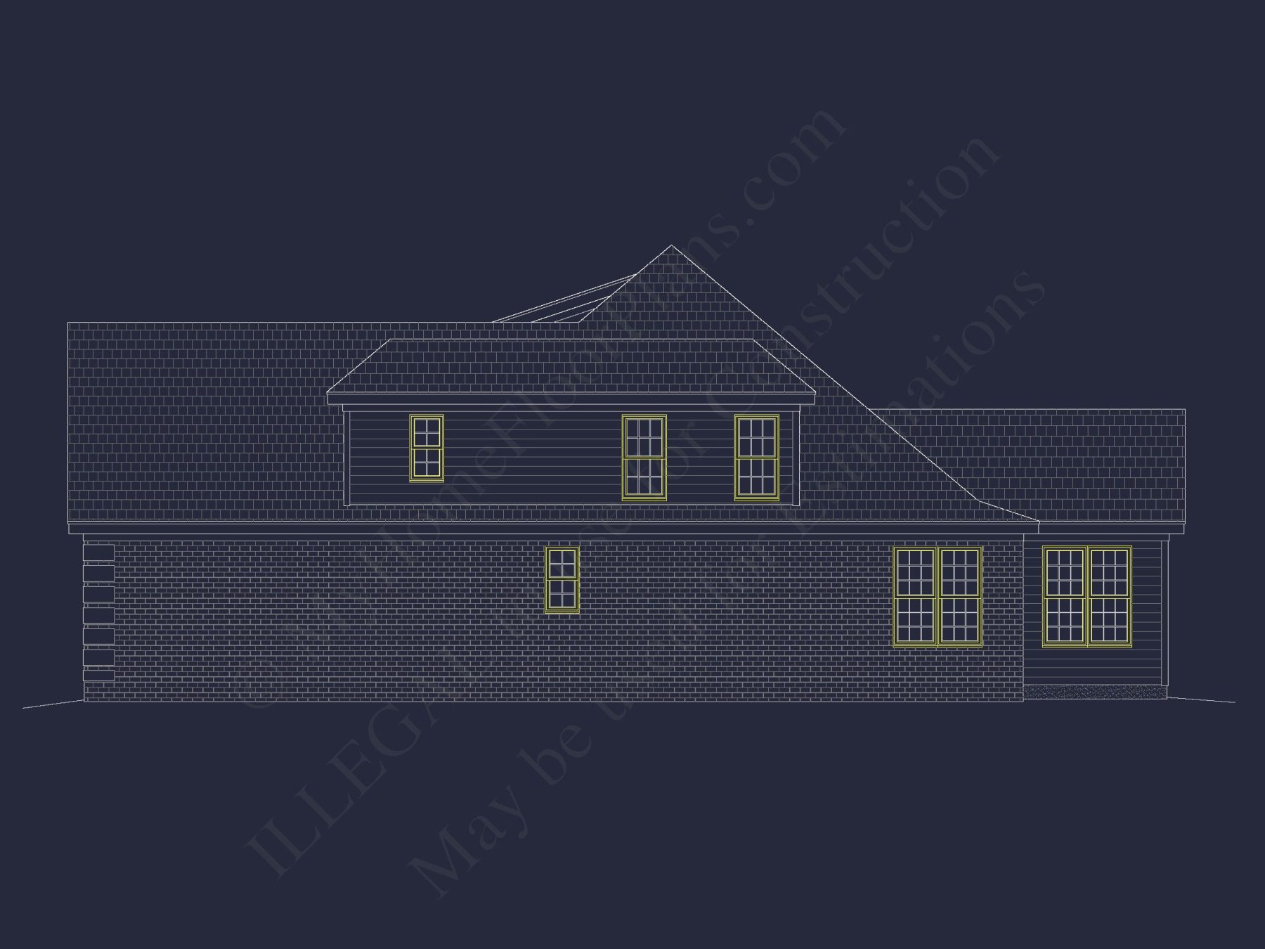 Beautiful house Plan Featuring 5 Beds, CAD Blueprints & Designs