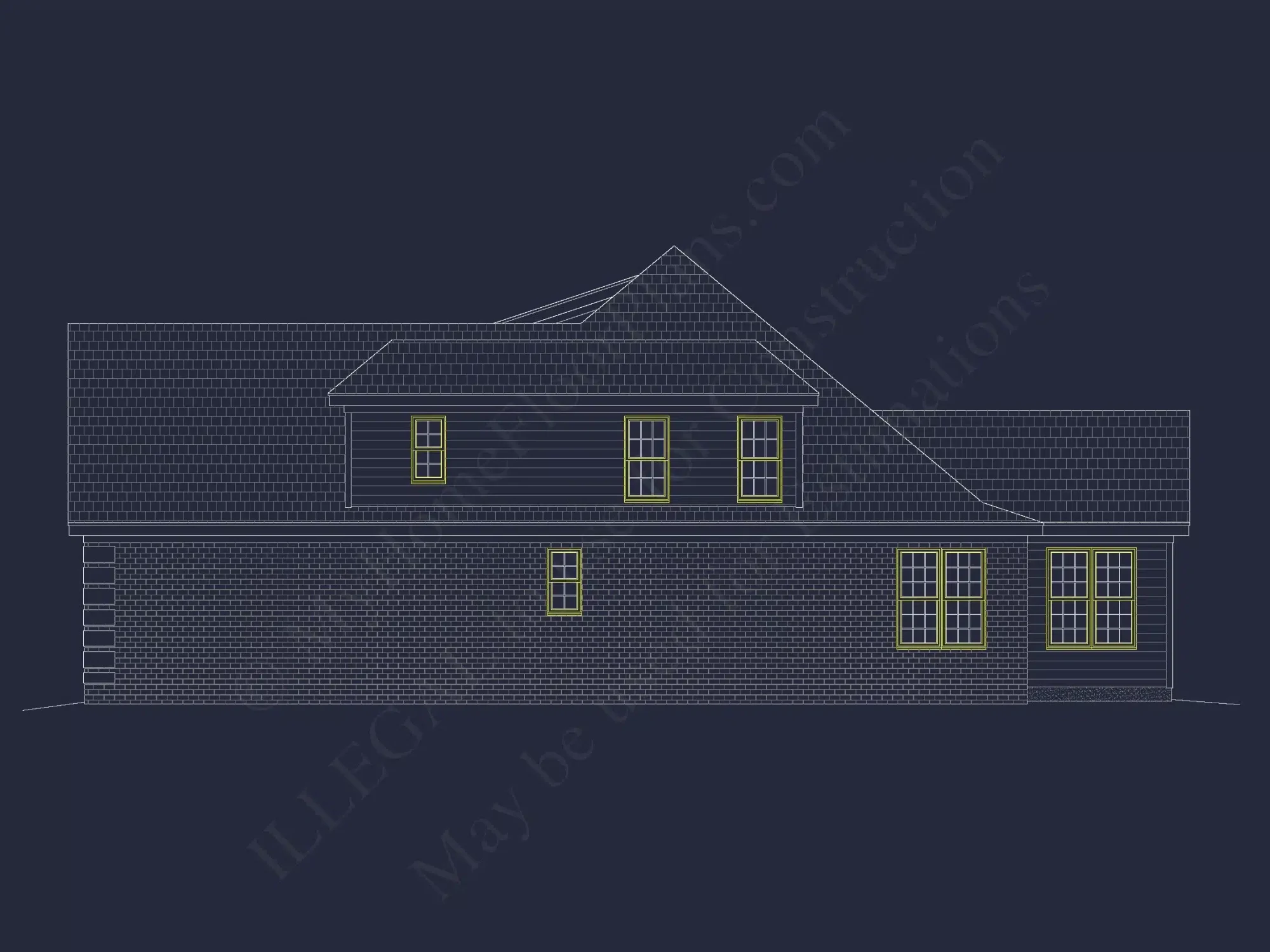 Beautiful house Plan Featuring 5 Beds, CAD Blueprints & Designs