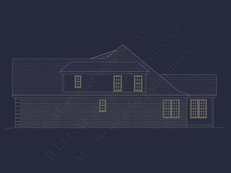Beautiful house Plan Featuring 5 Beds, CAD Blueprints & Designs