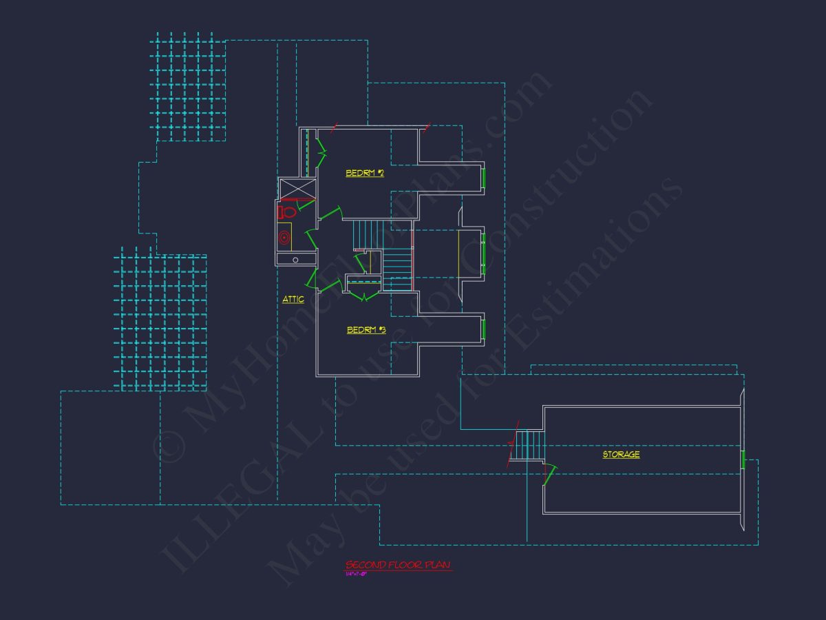 Beautiful house Plan Featuring Classic Architecture & CAD Designs