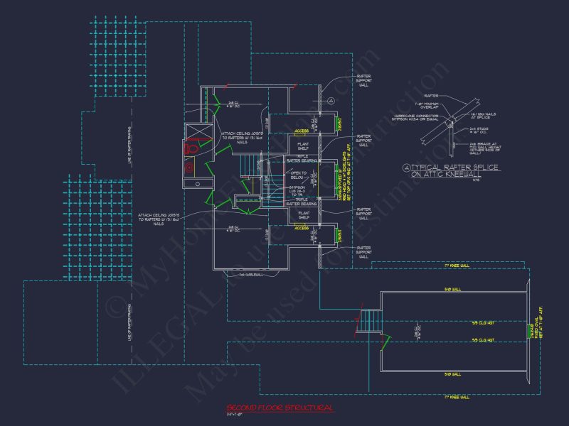 Beautiful house Plan Featuring Classic Architecture & CAD Designs